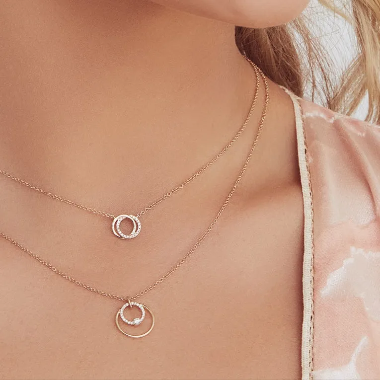 0.11ctw Diamond Circle Necklace