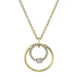 0.11ctw Diamond Circle Necklace