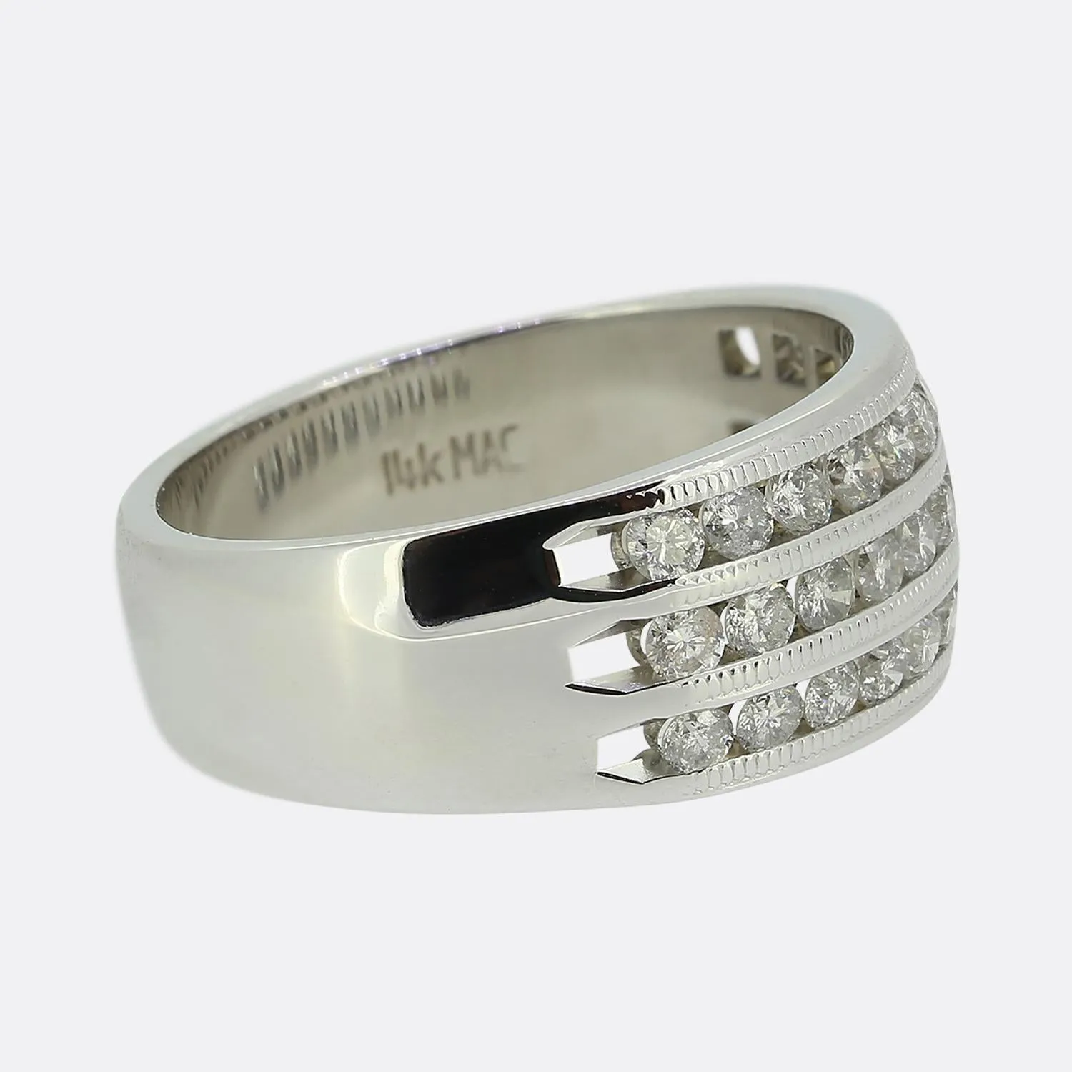 1.00 Carat Triple Layered Diamond Ring