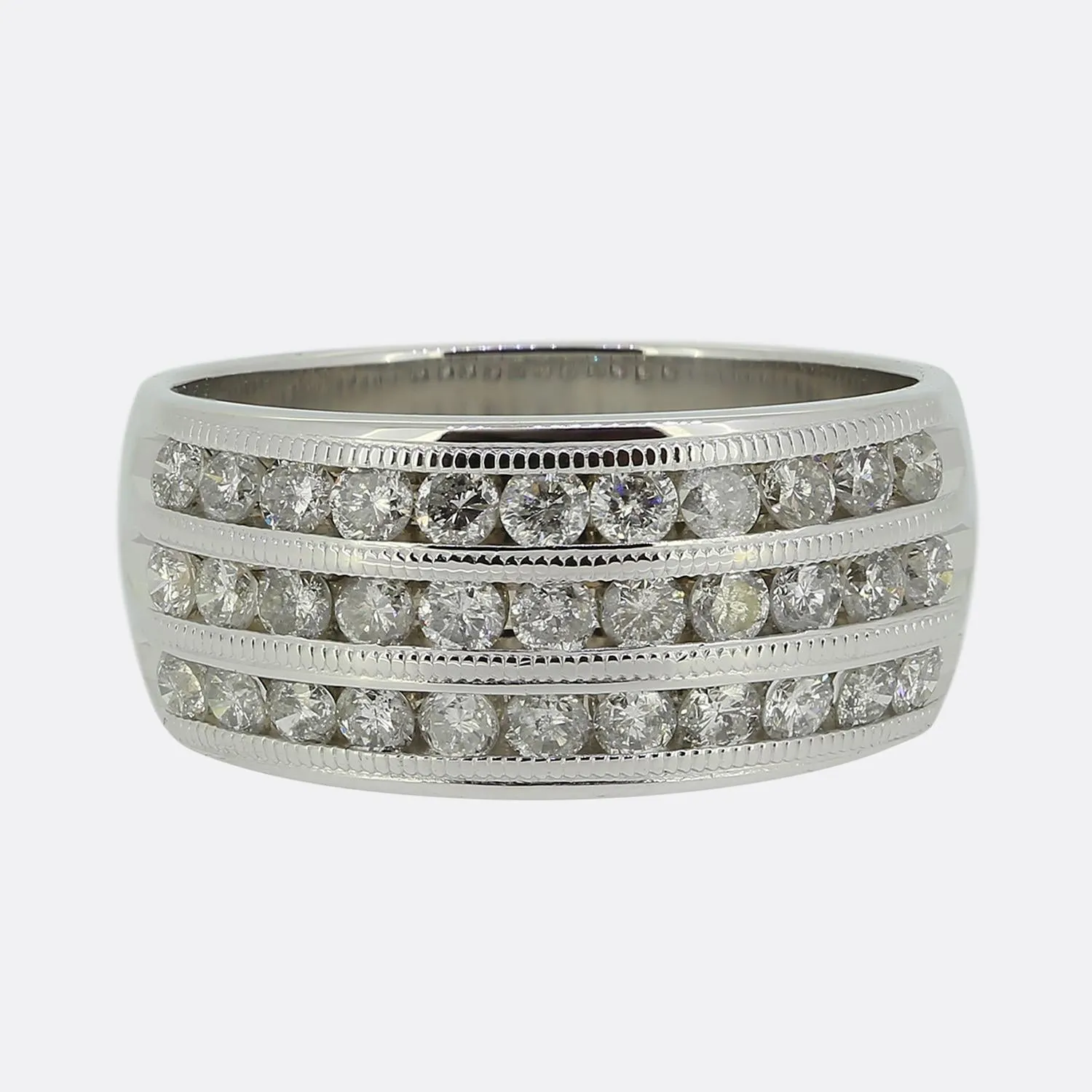 1.00 Carat Triple Layered Diamond Ring