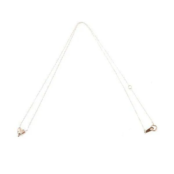 【10K Pink Gold】Melty Heart Necklace【Japan Jewelry】