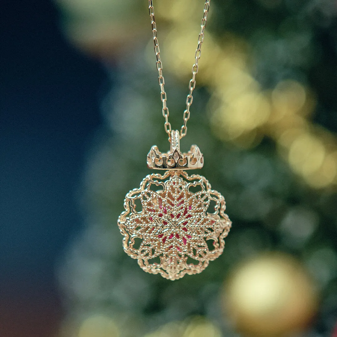 【10K Yellow Gold】Galette des Rois Necklace【Japan Jewelry】