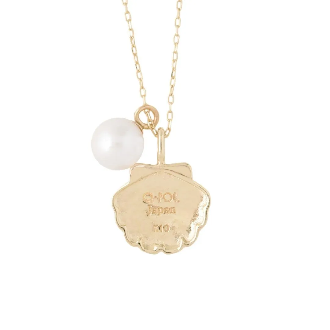 【10K Yellow Gold】Seashell Necklace【Japan Jewelry】