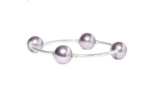 12mm Mauve Pearl Blessing Bracelet: L