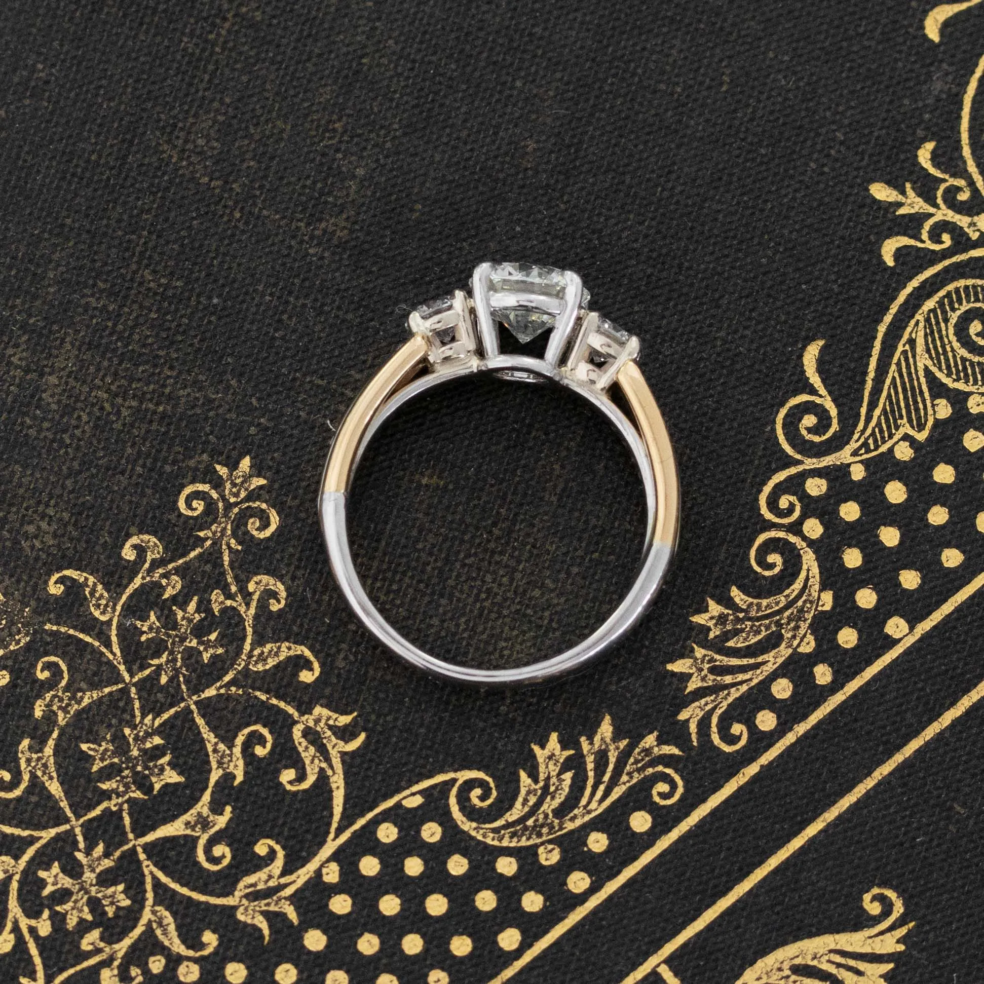 1.35ctw Round Brilliant Cut Vintage Trinity Ring by Cartier
