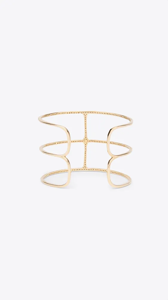 14k Gold and Diamond Cuff