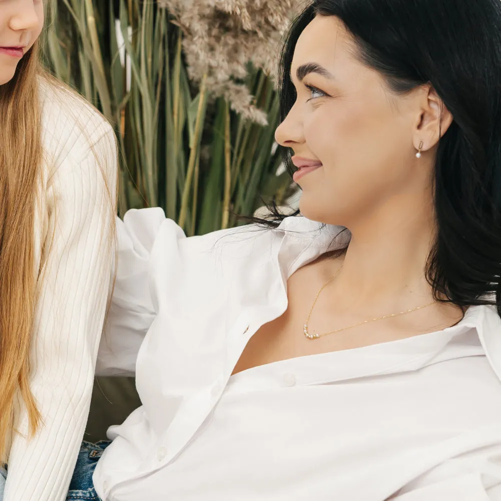 14k Gold Pearl Strand Women's Necklace