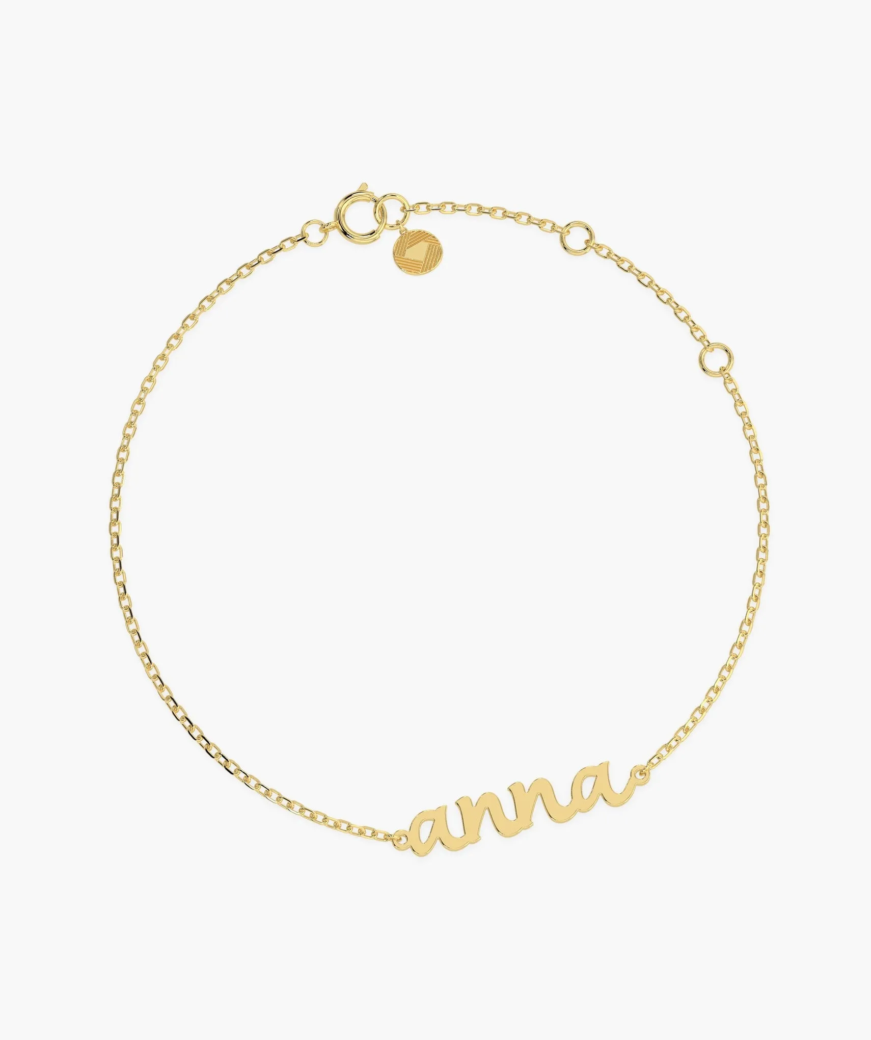 14K Gold Personalized Bracelet