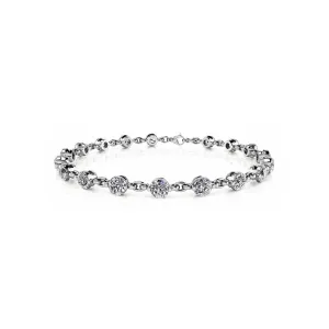 14k Link Lab Grown Diamond Bracelet