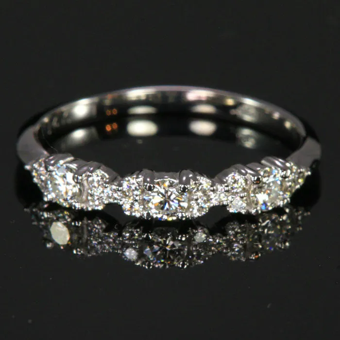 14K White Gold Diamond Ring By Christopher Michael