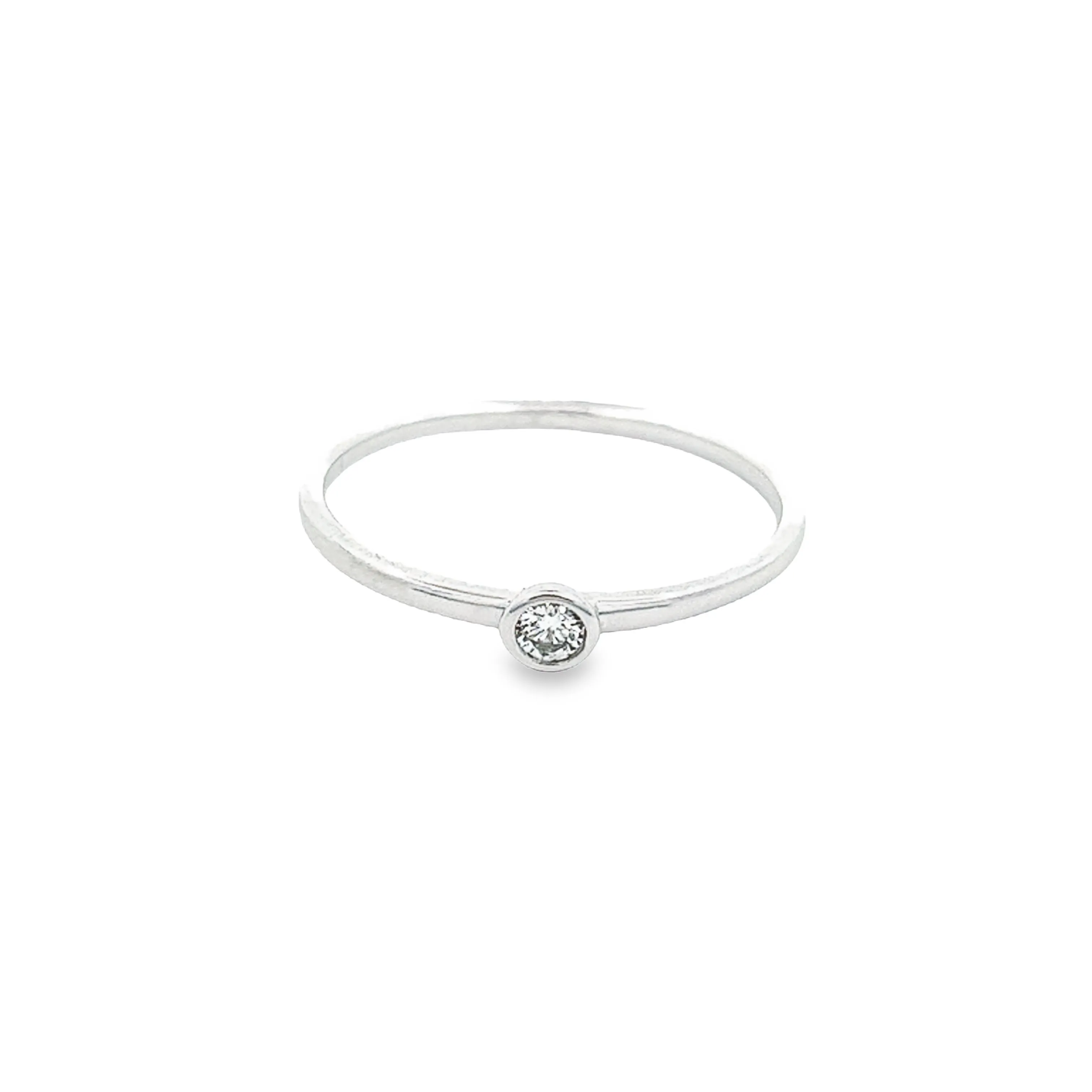 14k White Gold Diamond Ring