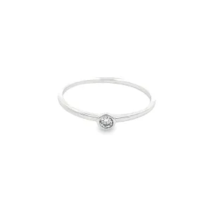 14k White Gold Diamond Ring
