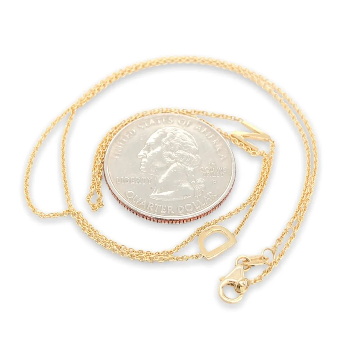 14K Y Gold “ND” Necklace