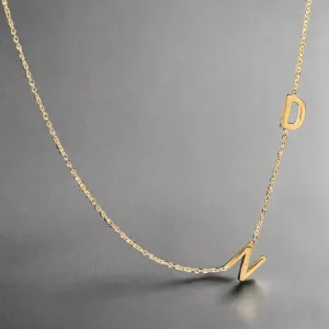 14K Y Gold “ND” Necklace