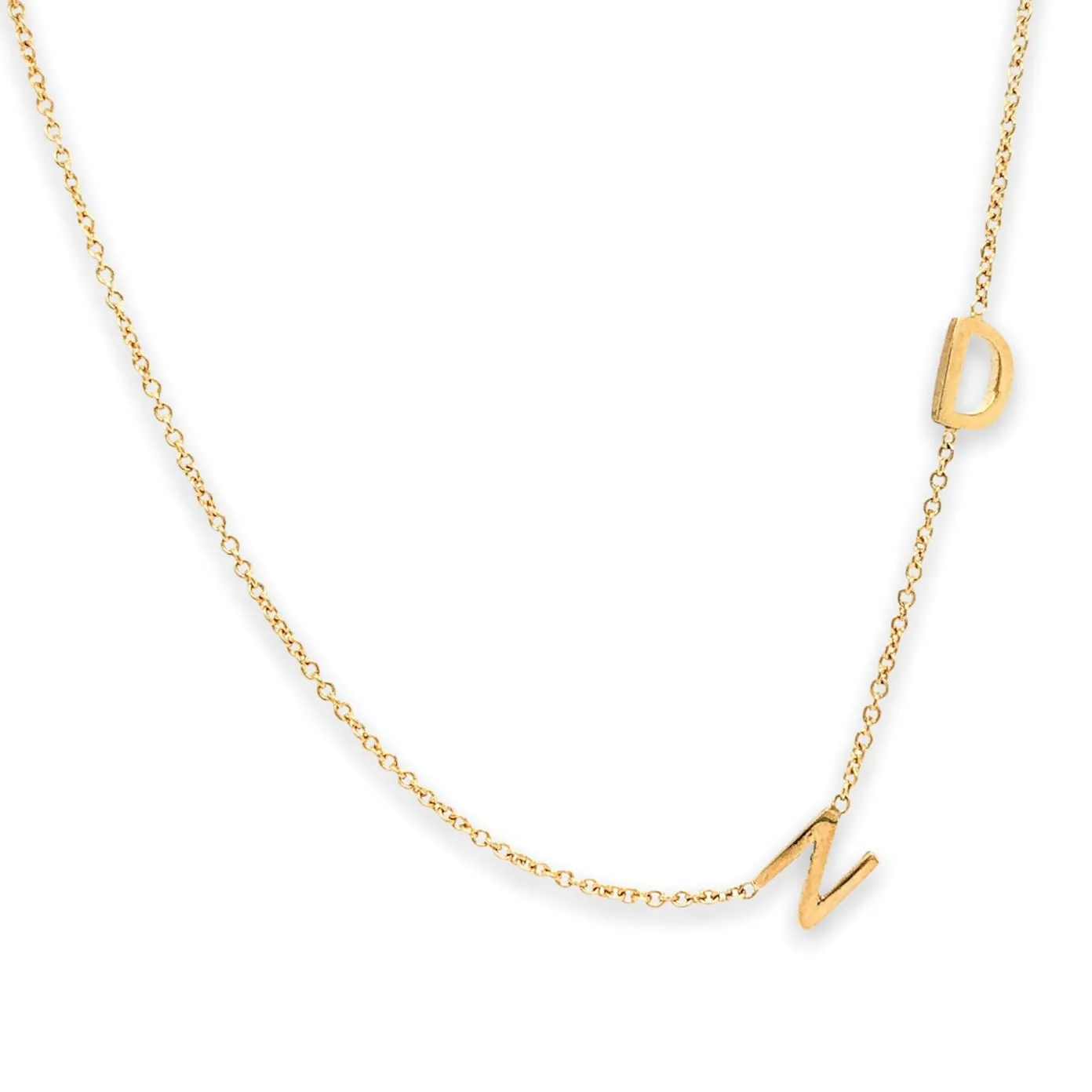 14K Y Gold “ND” Necklace