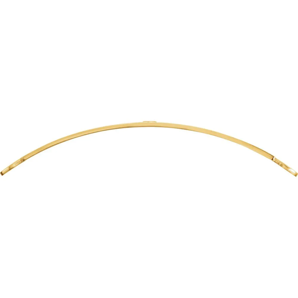14k Yellow Gold Engravable Medical I.D. Plate