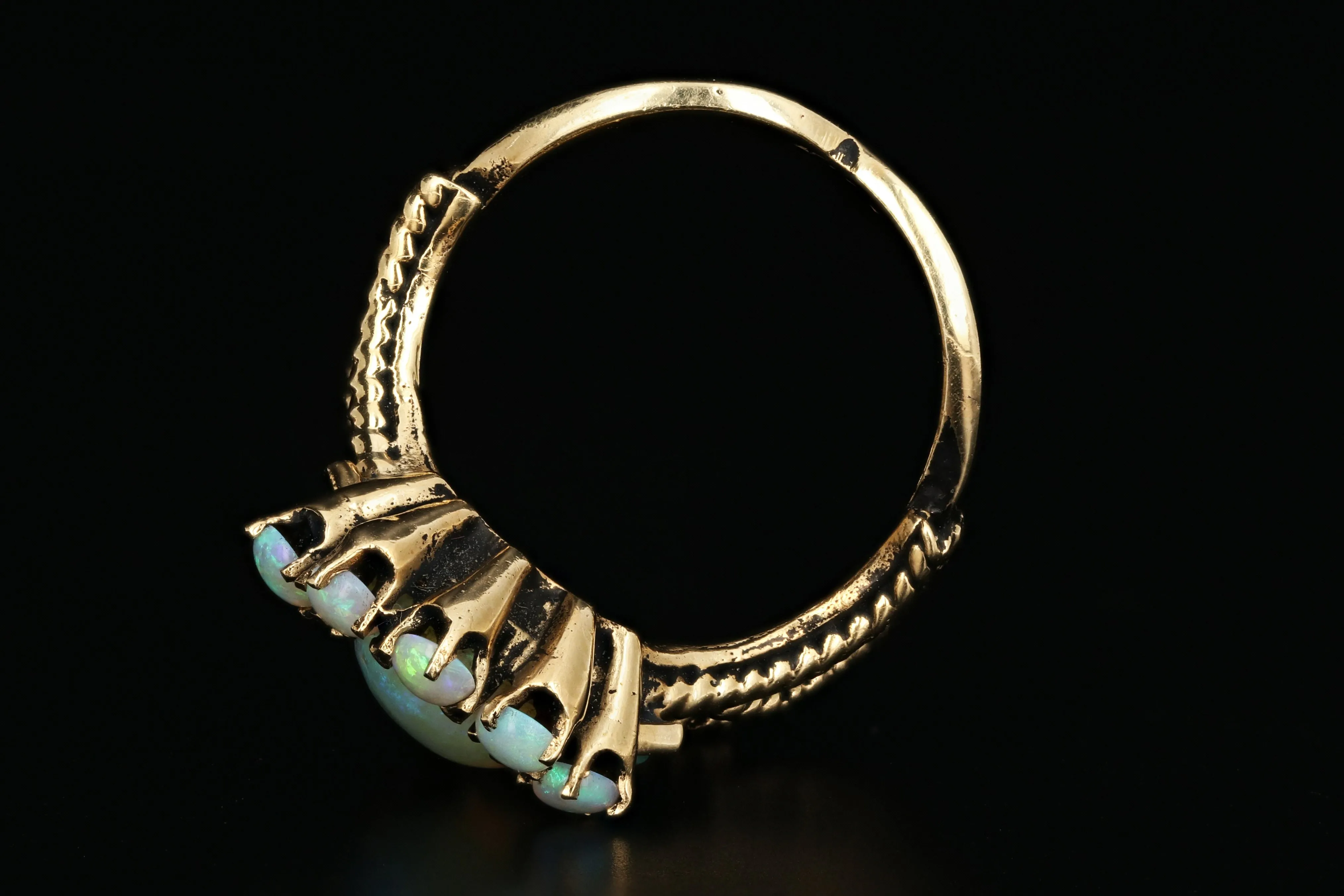 14K Yellow Gold Majestic Opal Ring