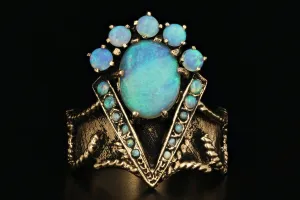 14K Yellow Gold Majestic Opal Ring