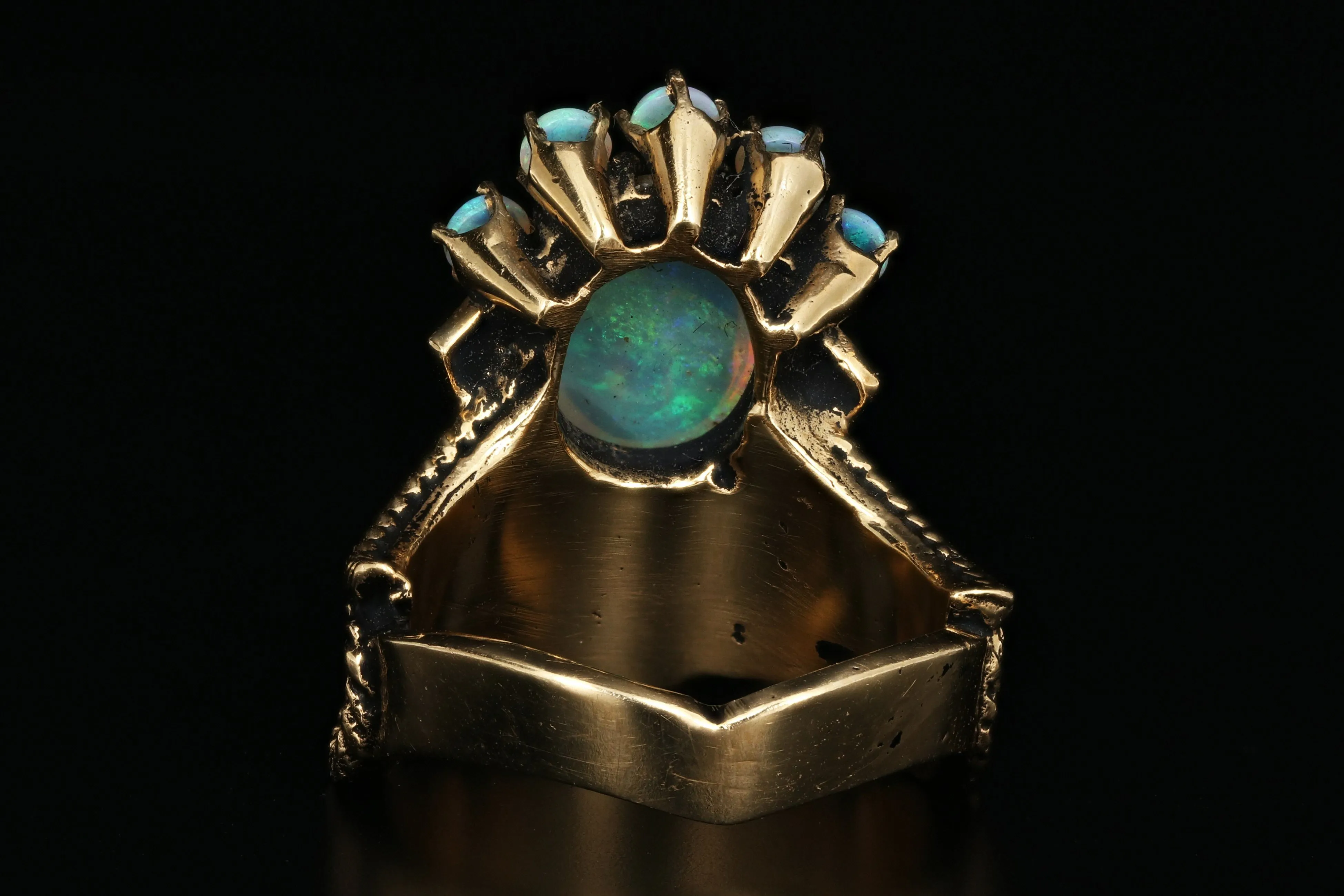 14K Yellow Gold Majestic Opal Ring