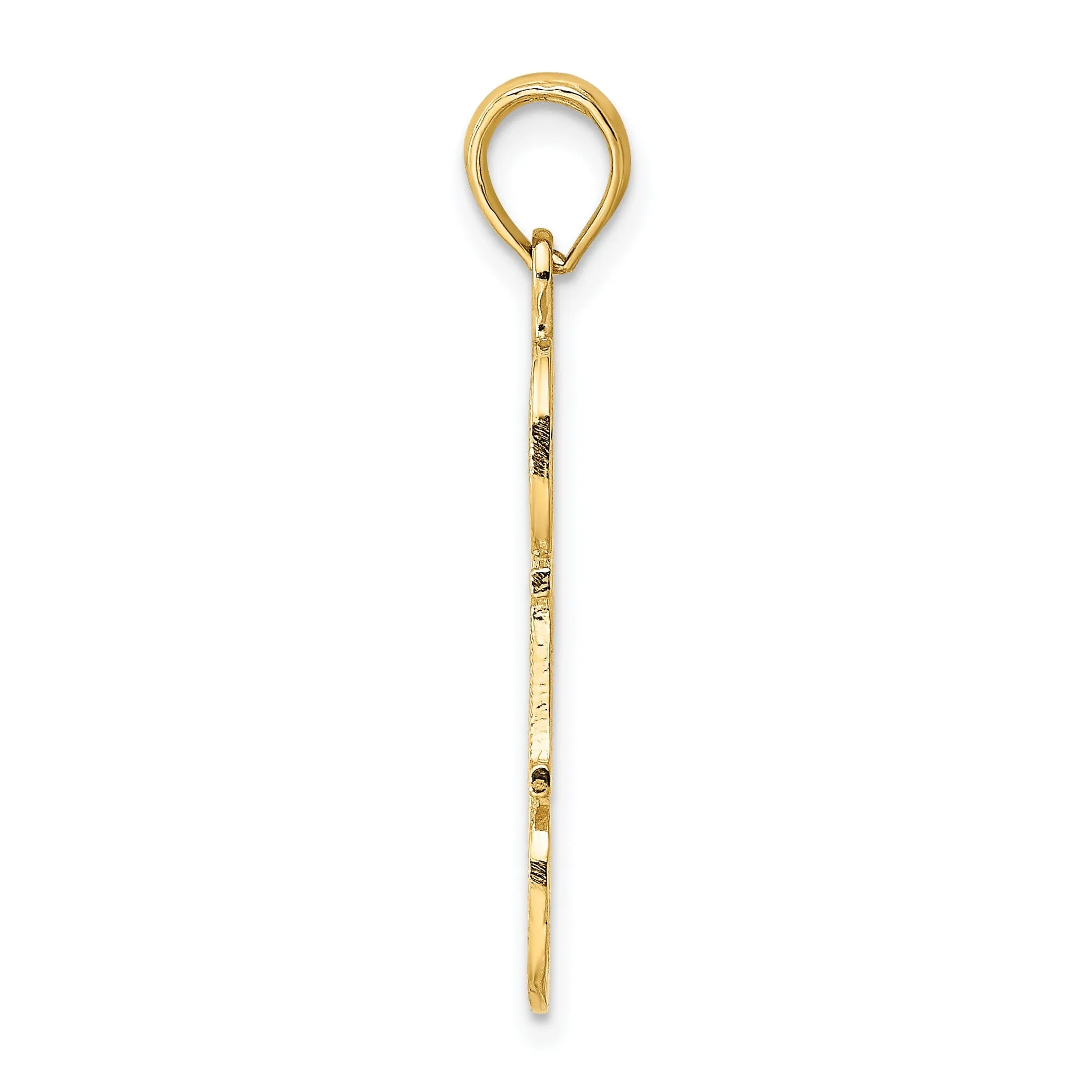 14k Yellow Gold Puffed Heart Pendant