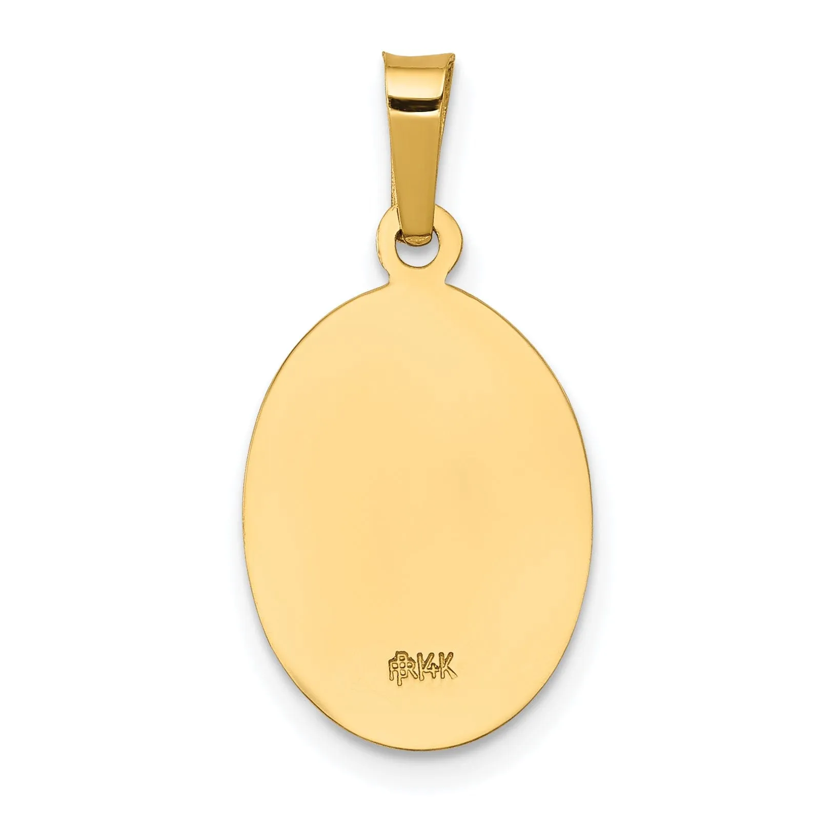 14k Yellow Gold Saint Joseph Medal Pendant