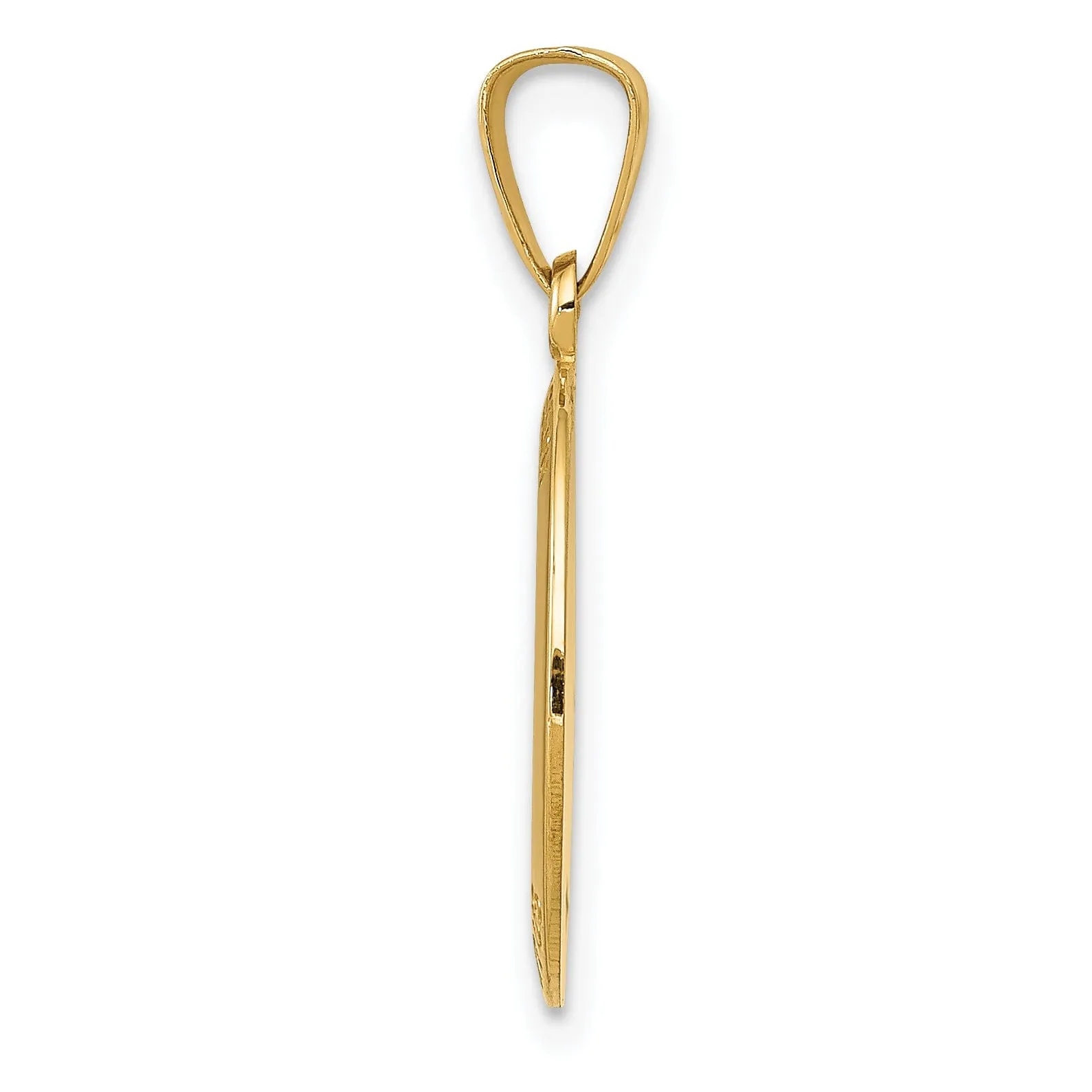 14k Yellow Gold Saint Joseph Medal Pendant