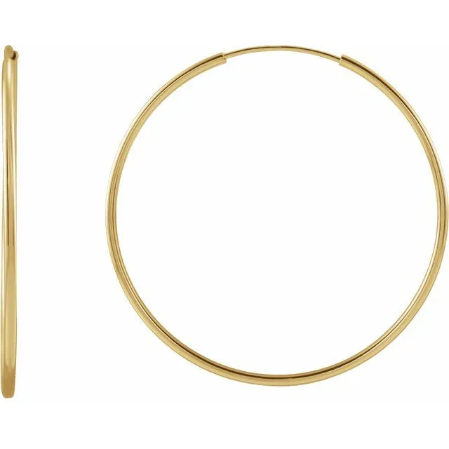 14K Yellow Huggies