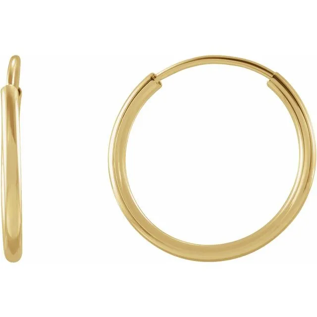 14K Yellow Huggies