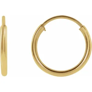14K Yellow Huggies