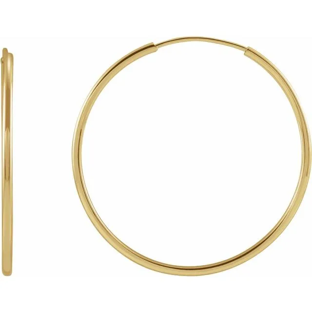 14K Yellow Huggies