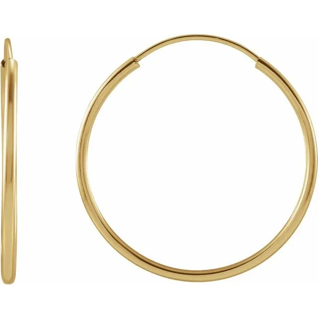 14K Yellow Huggies