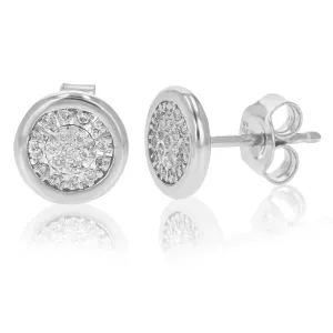 1/6 cttw Lab Grown Diamond Stud Earrings in .925 Sterling Silver