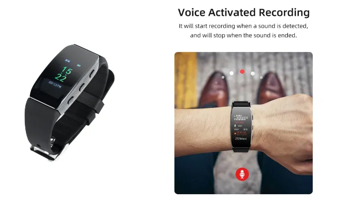 16GB Digital Voice Recorder Watch