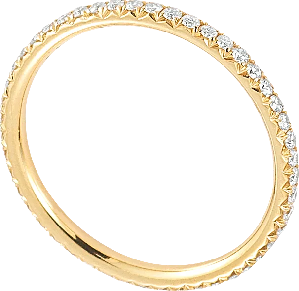 18K DITR Infinity Eternity Ring - TOP Quality Real Natural Diamonds