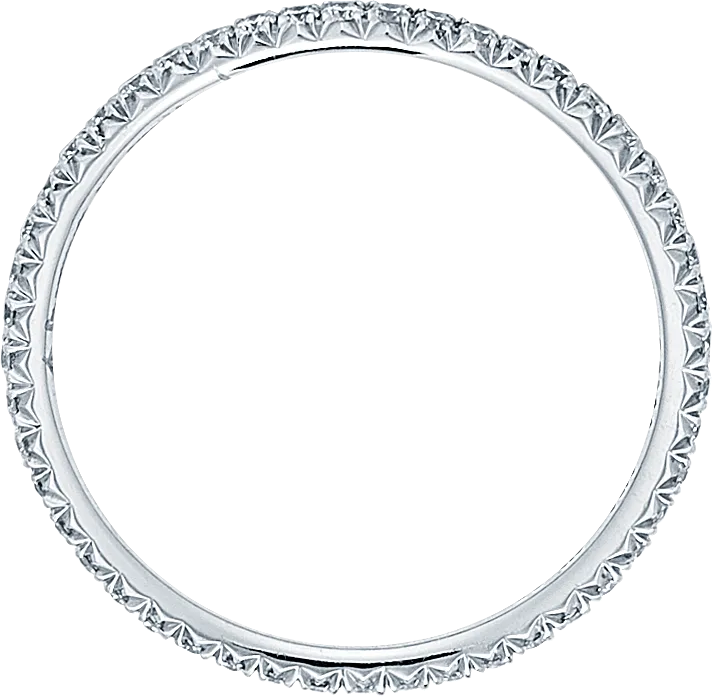 18K DITR Infinity Eternity Ring - TOP Quality Real Natural Diamonds