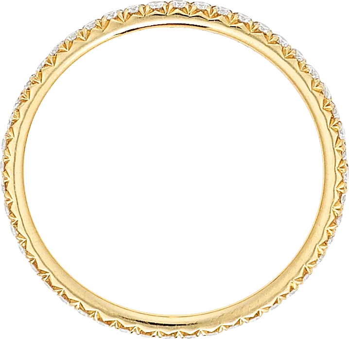 18K DITR Infinity Eternity Ring - TOP Quality Real Natural Diamonds