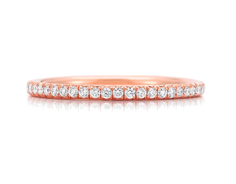 18K DITR Infinity Eternity Ring - TOP Quality Real Natural Diamonds