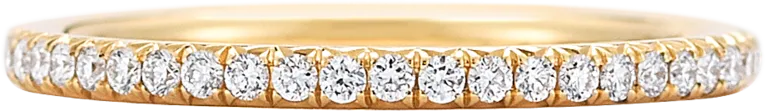 18K DITR Infinity Eternity Ring - TOP Quality Real Natural Diamonds