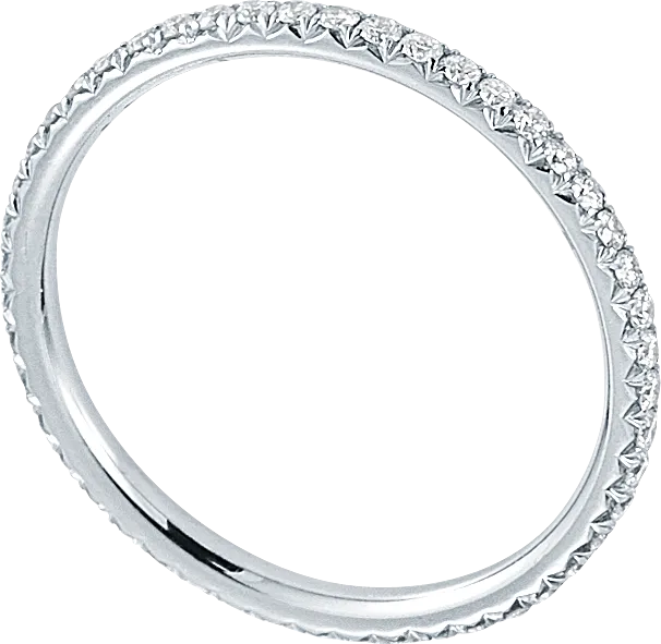 18K DITR Infinity Eternity Ring - TOP Quality Real Natural Diamonds