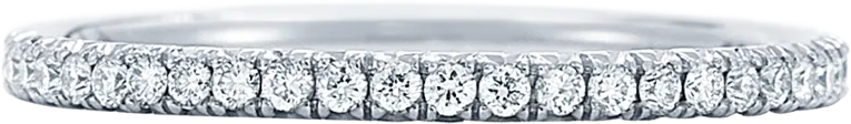 18K DITR Infinity Eternity Ring - TOP Quality Real Natural Diamonds