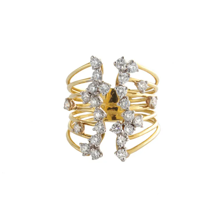 18k Yellow Gold Diamond Ring