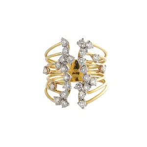 18k Yellow Gold Diamond Ring