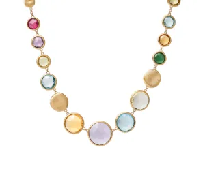 18K Yellow Gold Graduated Gemstone Collar