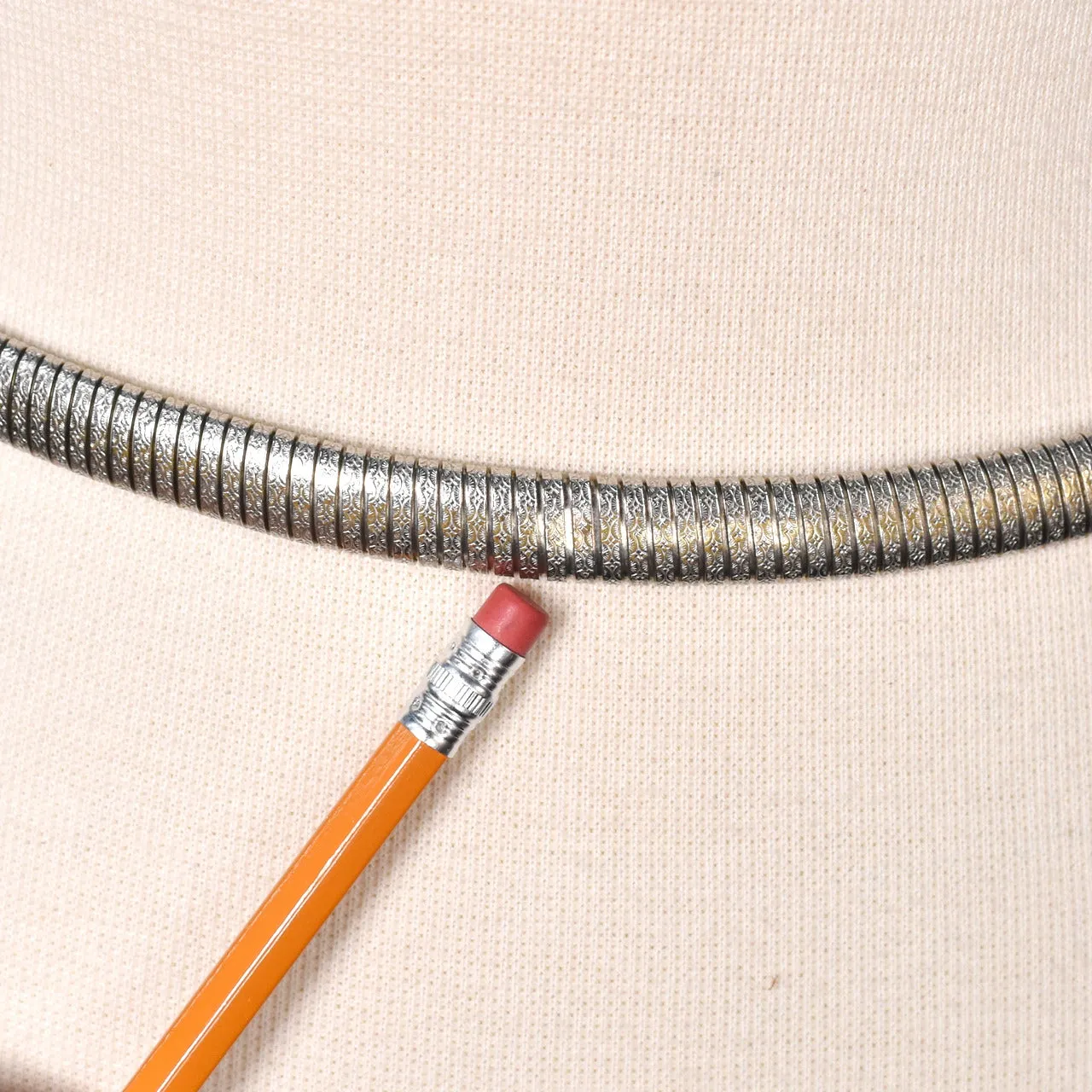 1980s Silver Ring Stretch Belt