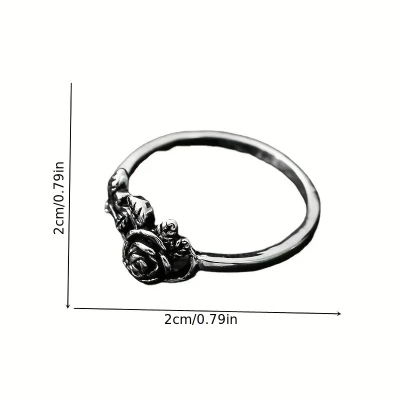 1pc Men's Retro Rose Rings