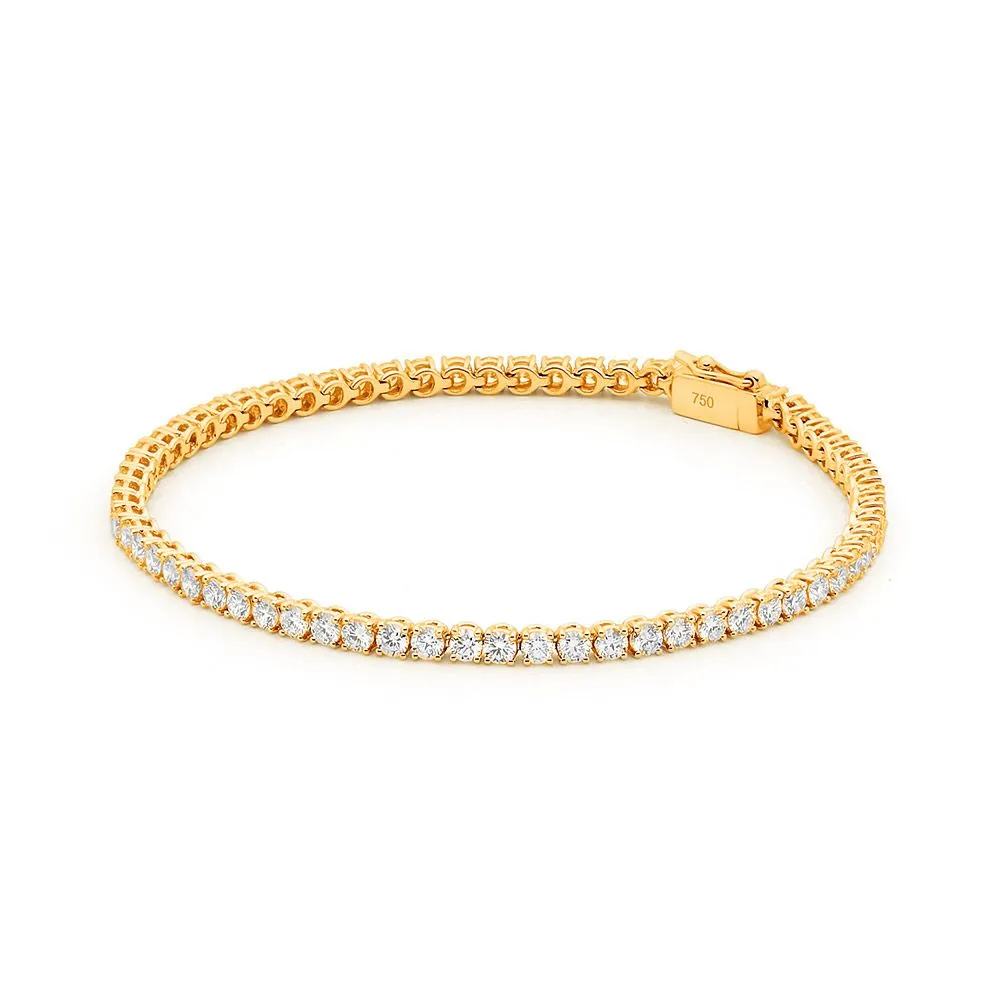 2.00ct Claw Set Diamond Tennis Bracelet
