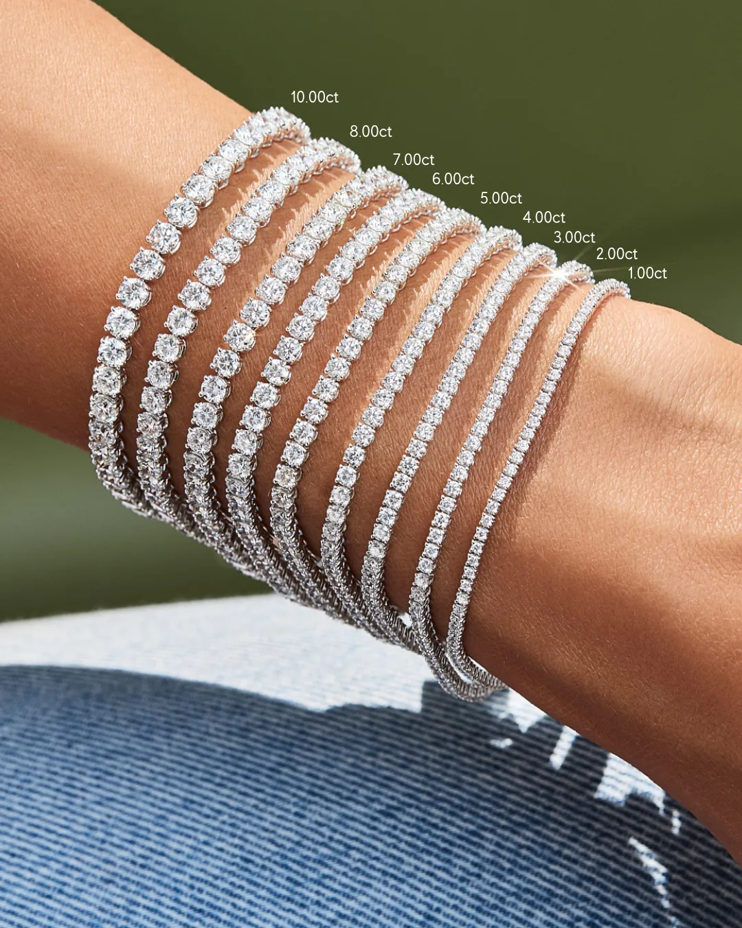 2.00ct Claw Set Diamond Tennis Bracelet