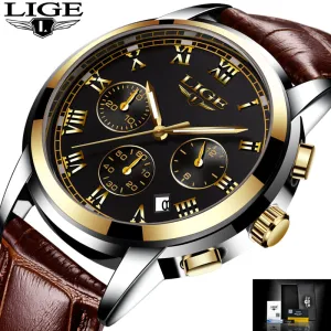 2018 New Watches Men Luxury Brand LIGE
