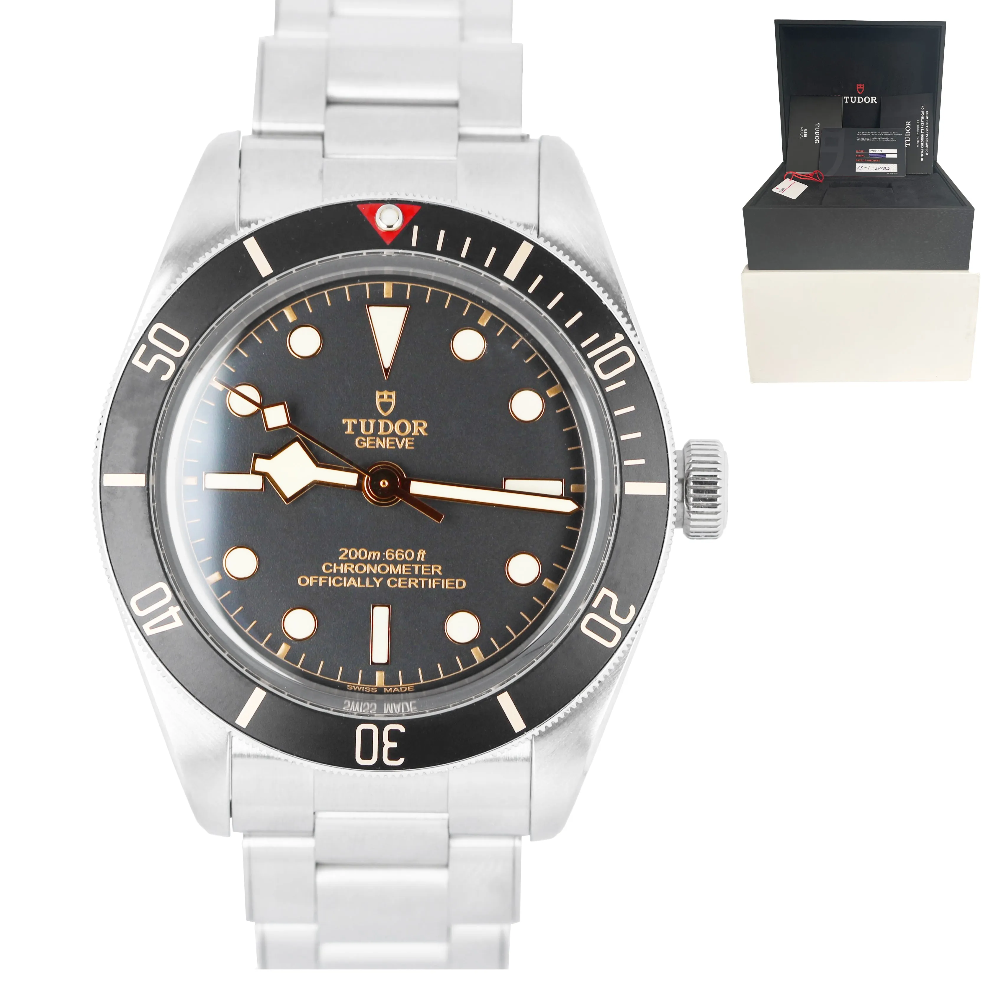 2022 Tudor Black Bay Fifty Eight 58 39mm Stainless Steel 79030N Watch B&P