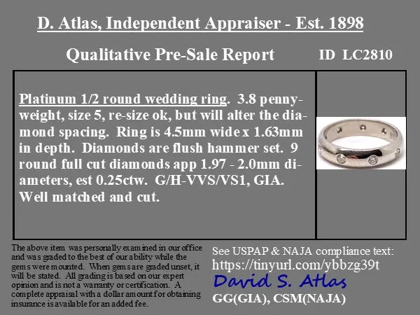.25ctw Vintage Diamond Scatter Band